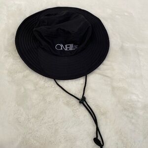 O'Neill Black Bucket Sun/Rain Hat